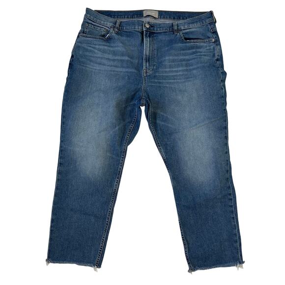 Everlane The Cheeky Jean Crop Medium Wash Plus size 35 Minimalist Sustainable - Picture 1 of 8